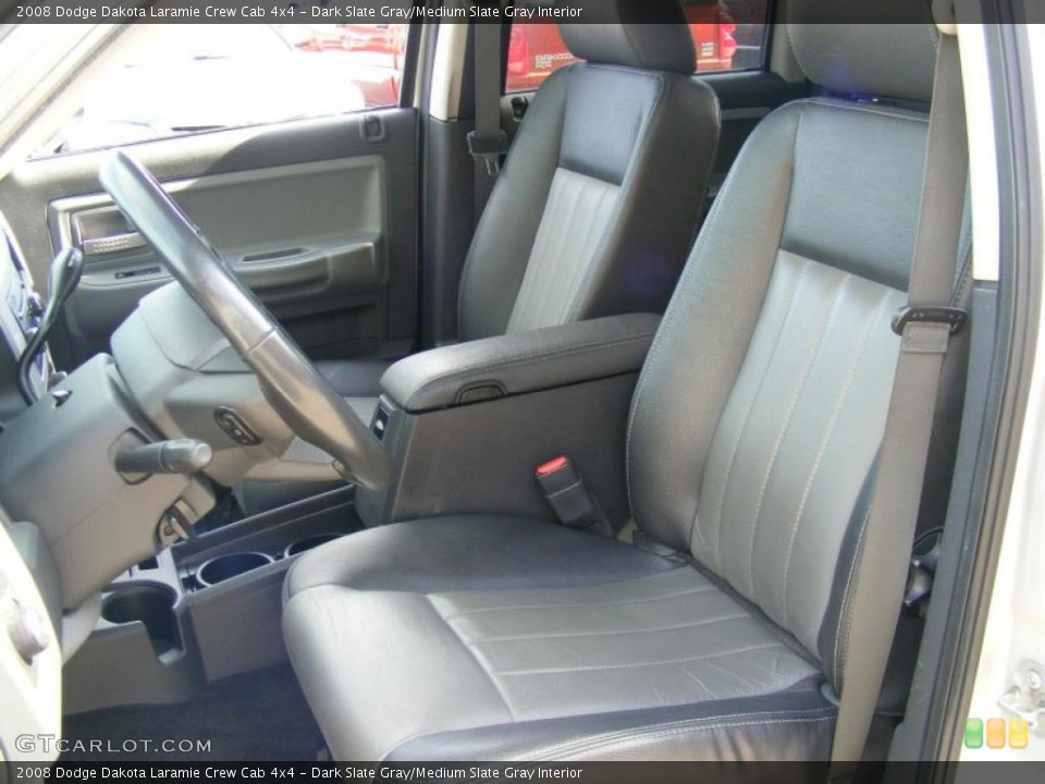 Dark Slate Gray/Medium Slate Gray Interior Photo for the 2008 Dodge Dakota Laramie Crew Cab 4x4 #38105763