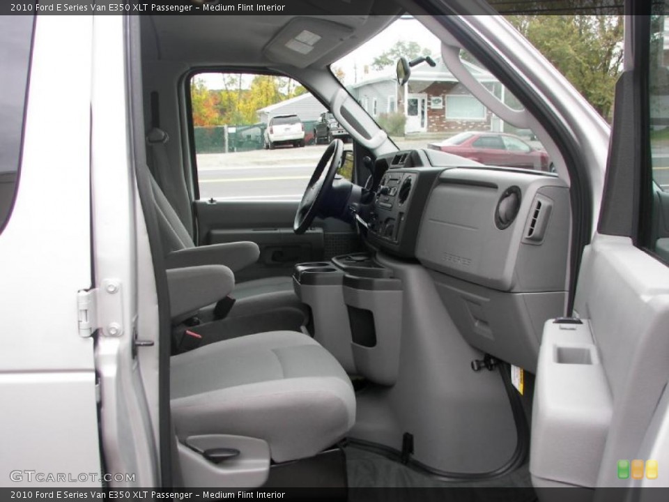 Medium Flint Interior Photo for the 2010 Ford E Series Van E350 XLT Passenger #38106043