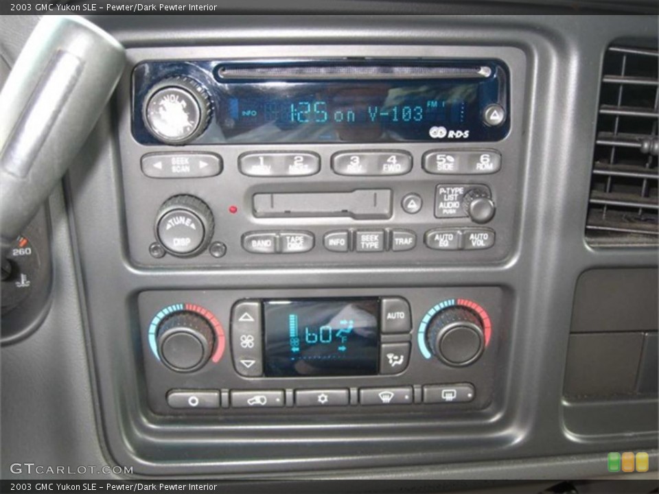 Pewter/Dark Pewter Interior Controls for the 2003 GMC Yukon SLE #38106791