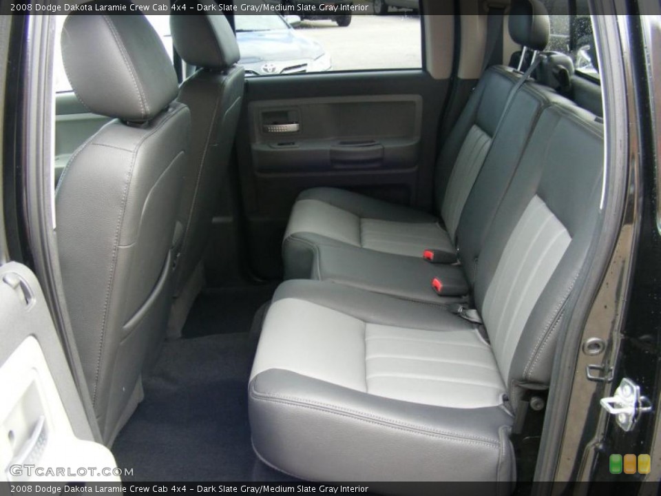 Dark Slate Gray/Medium Slate Gray Interior Photo for the 2008 Dodge Dakota Laramie Crew Cab 4x4 #38107187