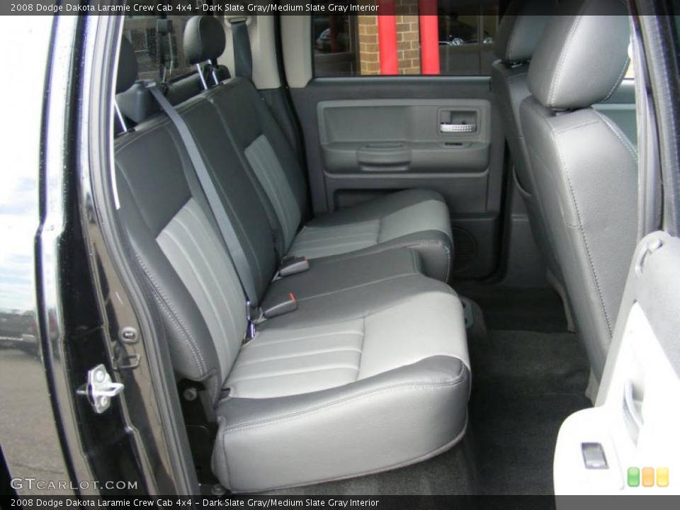 Dark Slate Gray/Medium Slate Gray Interior Photo for the 2008 Dodge Dakota Laramie Crew Cab 4x4 #38107203