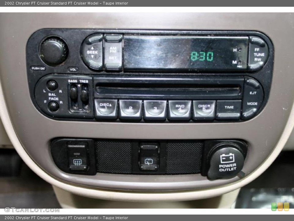 Taupe Interior Controls for the 2002 Chrysler PT Cruiser  #38110567