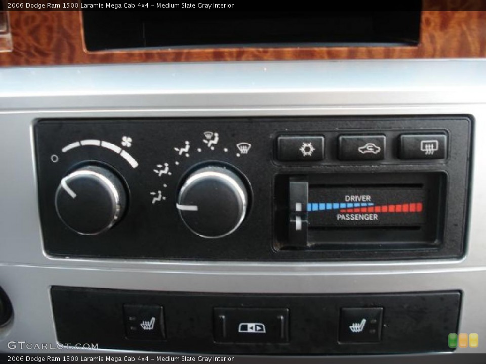 Medium Slate Gray Interior Controls for the 2006 Dodge Ram 1500 Laramie Mega Cab 4x4 #38110823