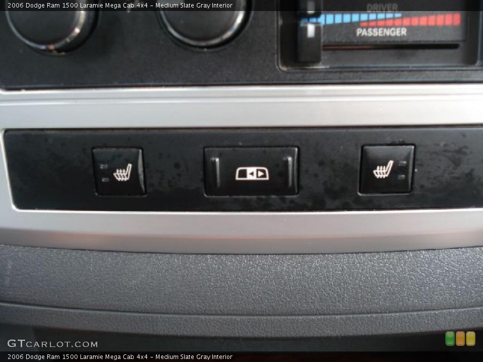Medium Slate Gray Interior Controls for the 2006 Dodge Ram 1500 Laramie Mega Cab 4x4 #38110835
