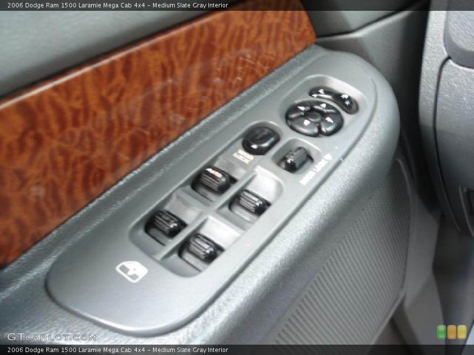 Medium Slate Gray Interior Controls for the 2006 Dodge Ram 1500 Laramie Mega Cab 4x4 #38110899