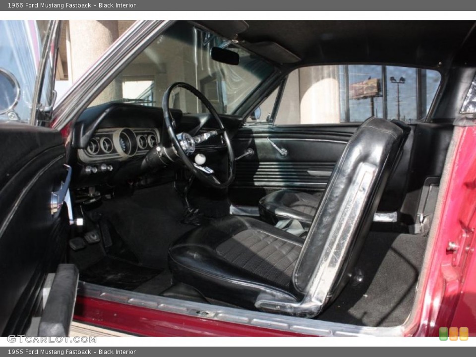 Black Interior Photo for the 1966 Ford Mustang Fastback #38111315
