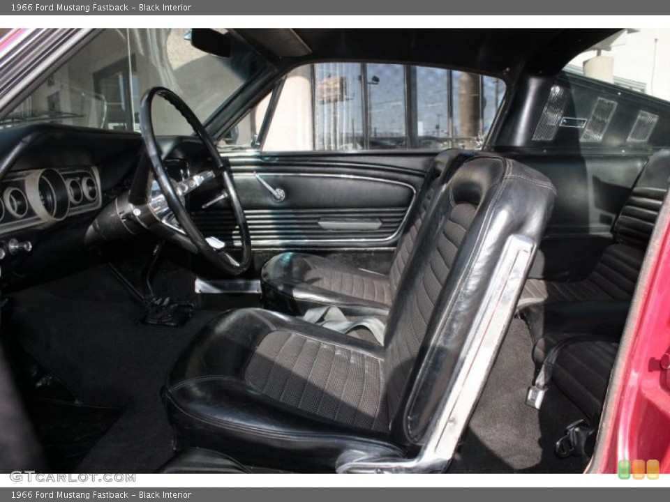 Black Interior Photo for the 1966 Ford Mustang Fastback #38111335