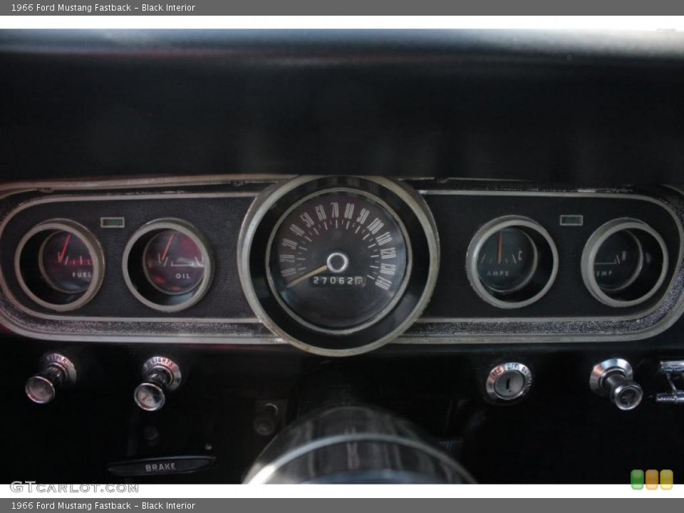 Black Interior Gauges for the 1966 Ford Mustang Fastback #38111379