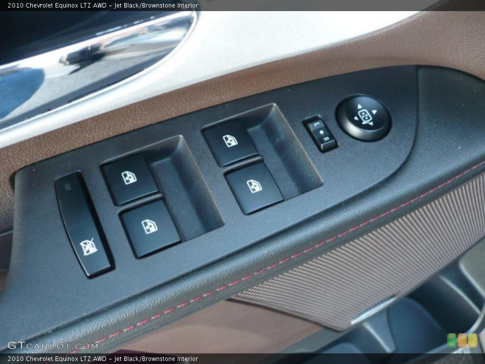 Jet Black/Brownstone Interior Controls for the 2010 Chevrolet Equinox LTZ AWD #38116180