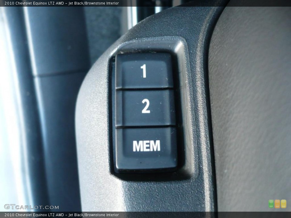 Jet Black/Brownstone Interior Controls for the 2010 Chevrolet Equinox LTZ AWD #38116209