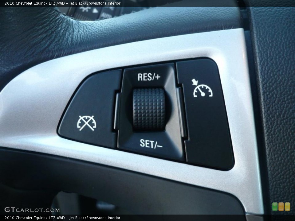 Jet Black/Brownstone Interior Controls for the 2010 Chevrolet Equinox LTZ AWD #38116235