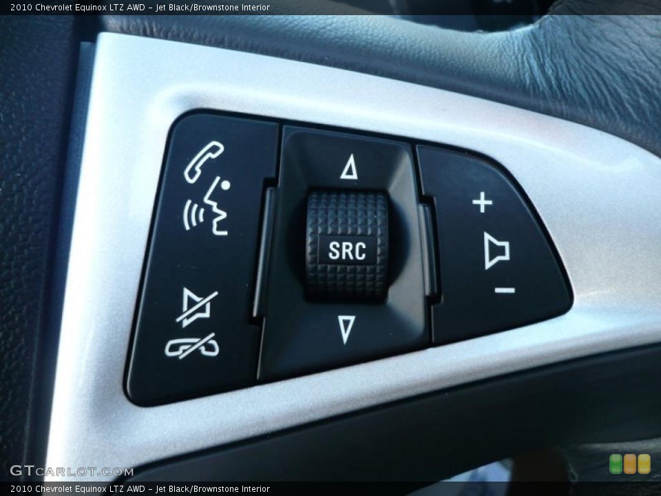 Jet Black/Brownstone Interior Controls for the 2010 Chevrolet Equinox LTZ AWD #38116249