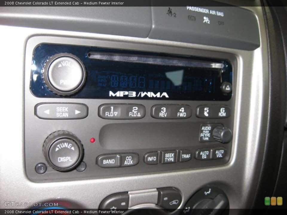 Medium Pewter Interior Controls for the 2008 Chevrolet Colorado LT Extended Cab #38116547