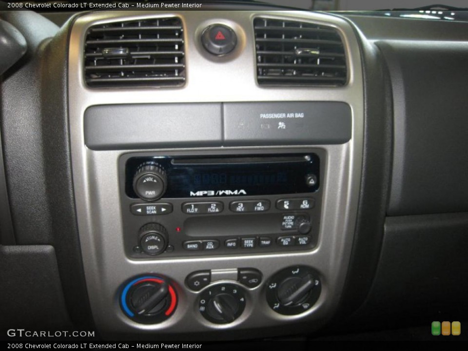 Medium Pewter Interior Controls for the 2008 Chevrolet Colorado LT Extended Cab #38116599