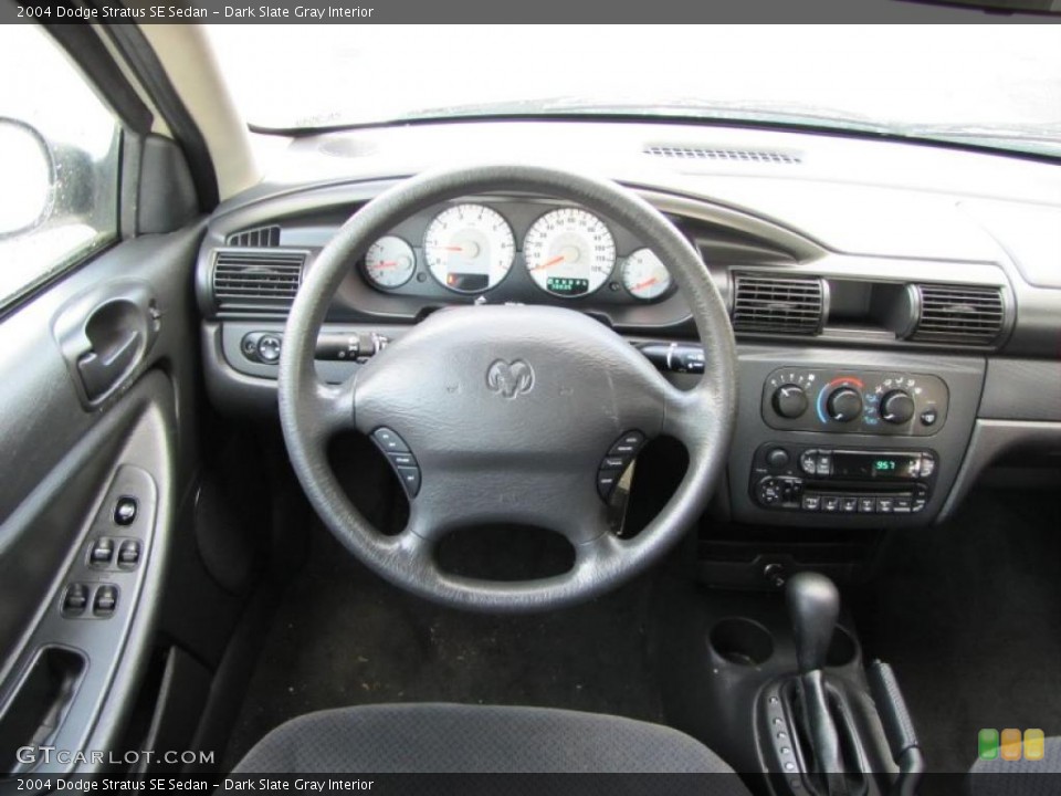 Dark Slate Gray Interior Steering Wheel for the 2004 Dodge Stratus SE Sedan #38117439