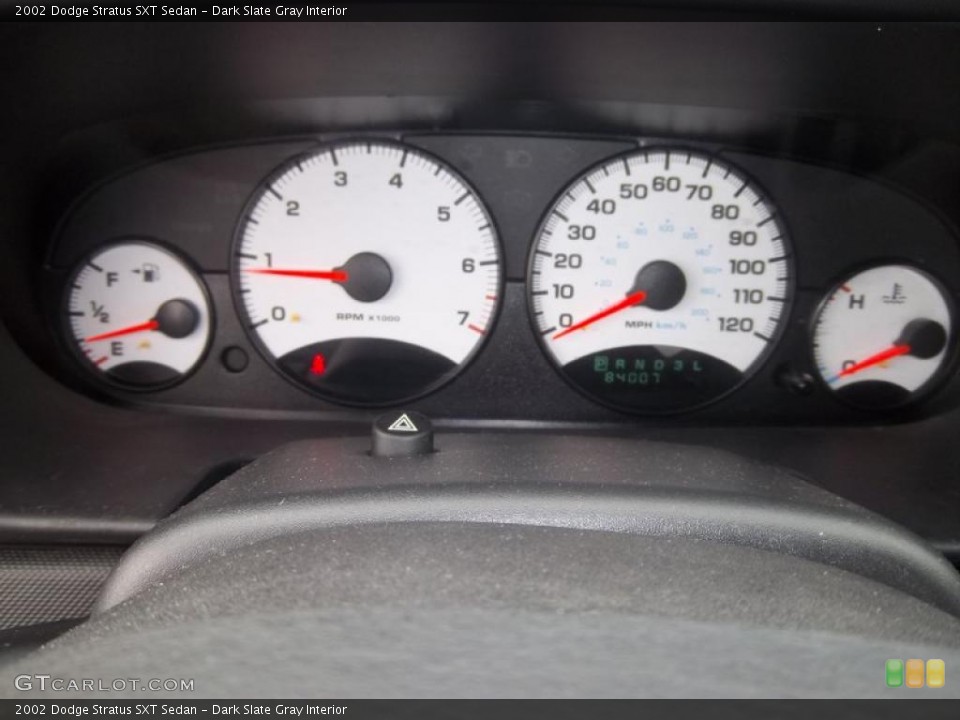 Dark Slate Gray Interior Gauges for the 2002 Dodge Stratus SXT Sedan #38118399