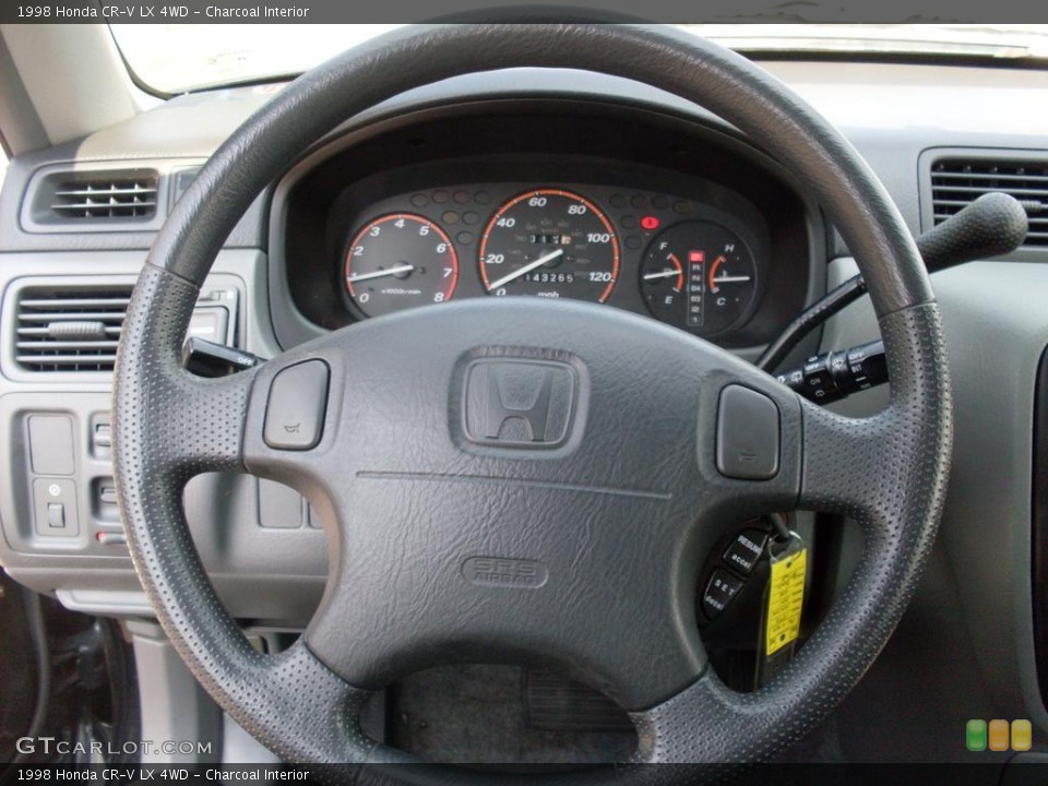 Charcoal Interior Steering Wheel for the 1998 Honda CR-V LX 4WD #38118547