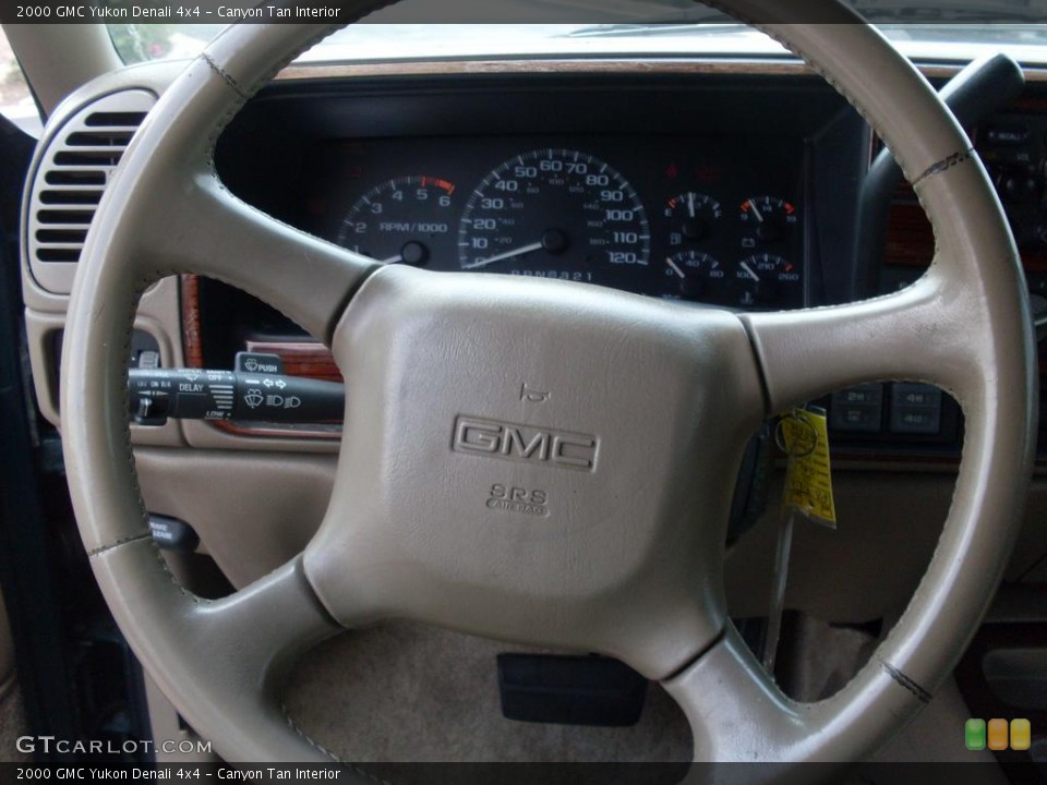 Canyon Tan Interior Steering Wheel for the 2000 GMC Yukon Denali 4x4 #38120107