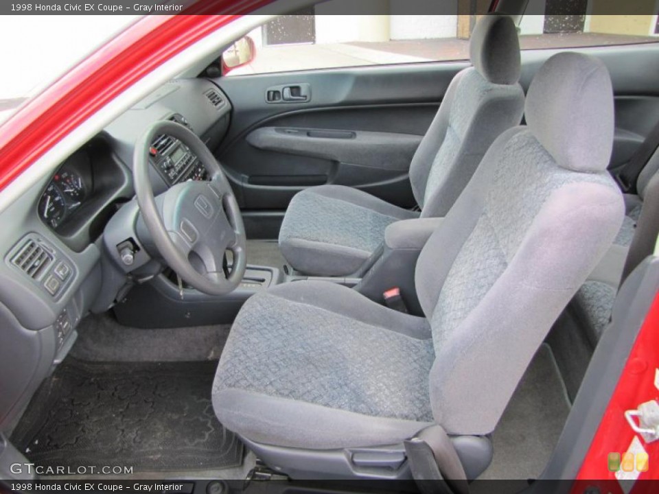 Gray Interior Photo for the 1998 Honda Civic EX Coupe #38120467