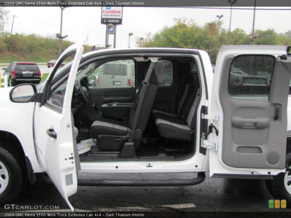 Dark Titanium Interior Photo for the 2009 GMC Sierra 1500 Work Truck Extended Cab 4x4 #38124919