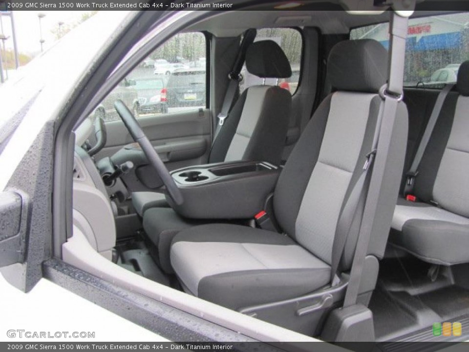 Dark Titanium Interior Photo for the 2009 GMC Sierra 1500 Work Truck Extended Cab 4x4 #38124959