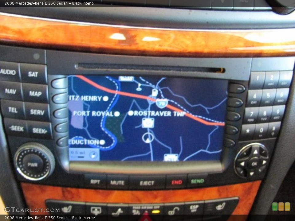 Black Interior Navigation for the 2008 Mercedes-Benz E 350 Sedan #38129262
