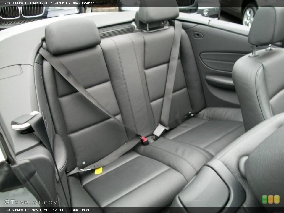 Black Interior Photo for the 2008 BMW 1 Series 128i Convertible #38132274