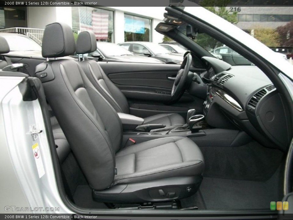 Black Interior Photo for the 2008 BMW 1 Series 128i Convertible #38132310