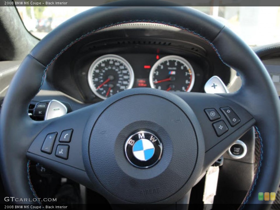 Black Interior Steering Wheel for the 2008 BMW M6 Coupe #38133586