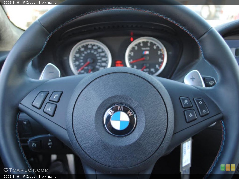 Black Interior Steering Wheel for the 2008 BMW M6 Coupe #38133606