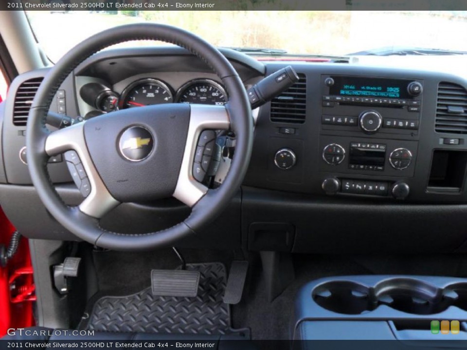 Ebony Interior Dashboard for the 2011 Chevrolet Silverado 2500HD LT Extended Cab 4x4 #38133718