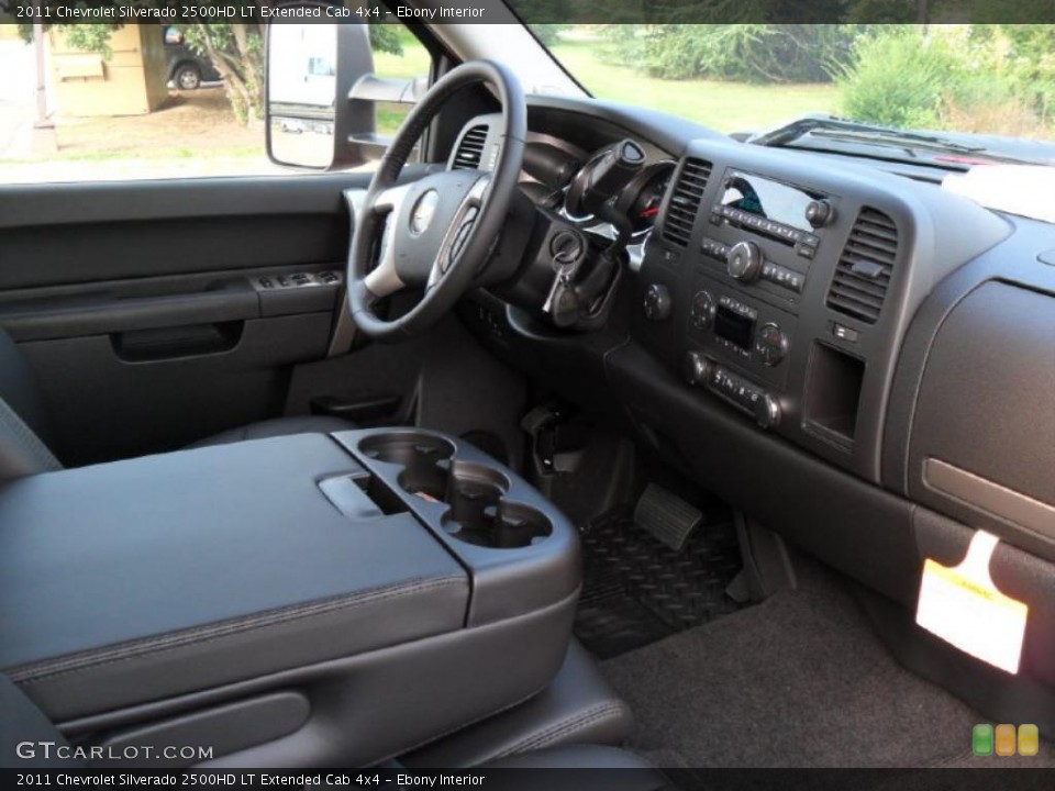 Ebony Interior Photo for the 2011 Chevrolet Silverado 2500HD LT Extended Cab 4x4 #38133802