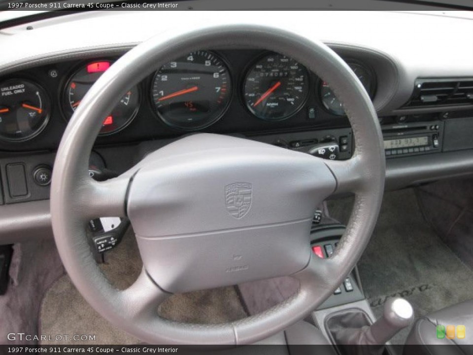 Classic Grey Interior Steering Wheel for the 1997 Porsche 911 Carrera 4S Coupe #38134166