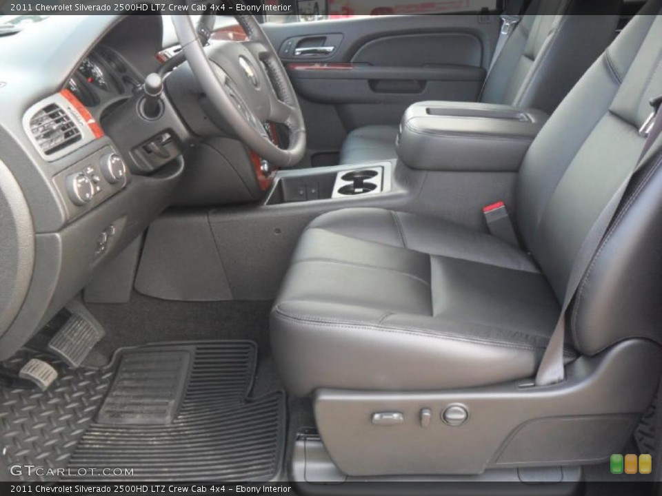 Ebony Interior Photo for the 2011 Chevrolet Silverado 2500HD LTZ Crew Cab 4x4 #38134394