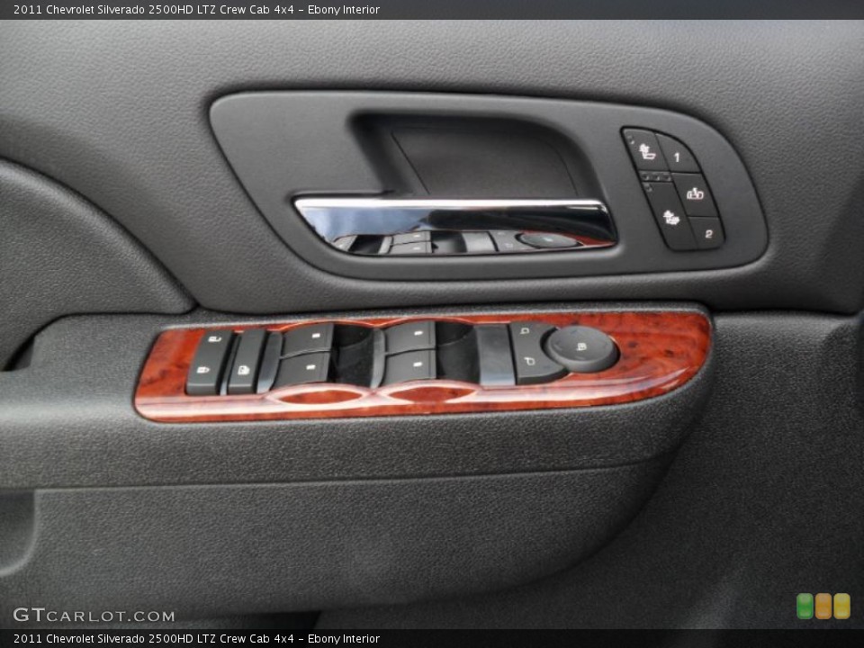 Ebony Interior Controls for the 2011 Chevrolet Silverado 2500HD LTZ Crew Cab 4x4 #38134438