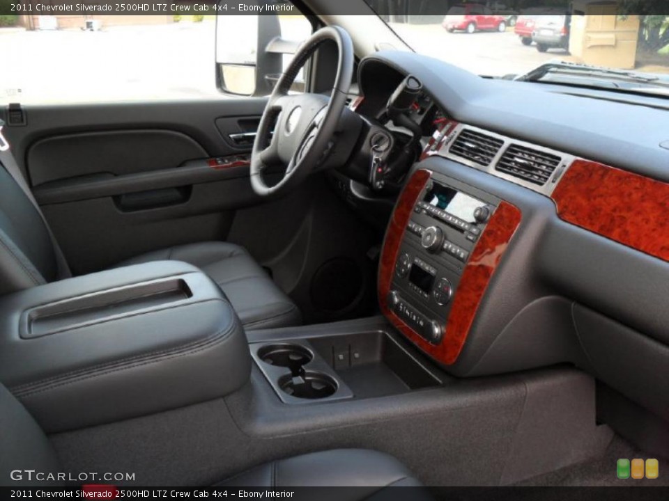 Ebony Interior Photo for the 2011 Chevrolet Silverado 2500HD LTZ Crew Cab 4x4 #38134598