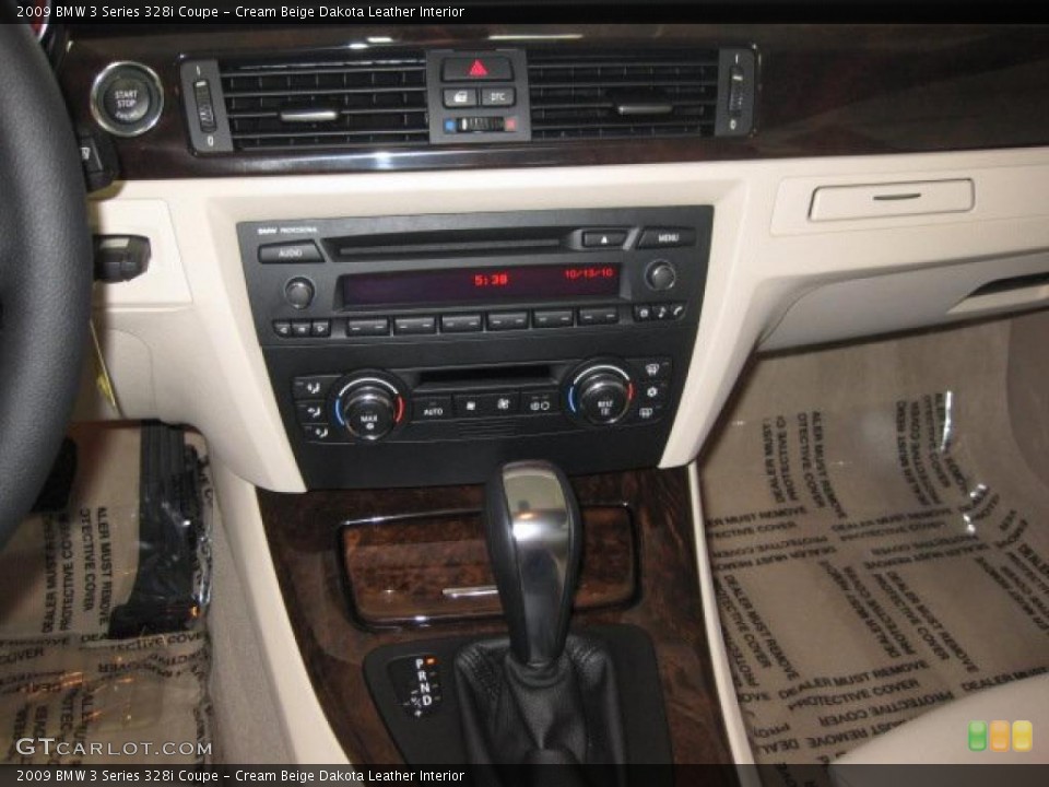 Cream Beige Dakota Leather Interior Controls for the 2009 BMW 3 Series 328i Coupe #38134730