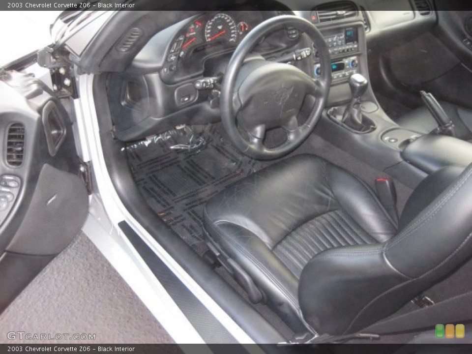Black Interior Photo for the 2003 Chevrolet Corvette Z06 #38135038