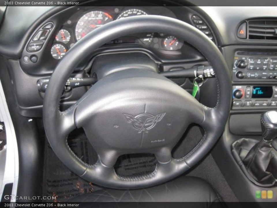 Black Interior Steering Wheel for the 2003 Chevrolet Corvette Z06 #38135106