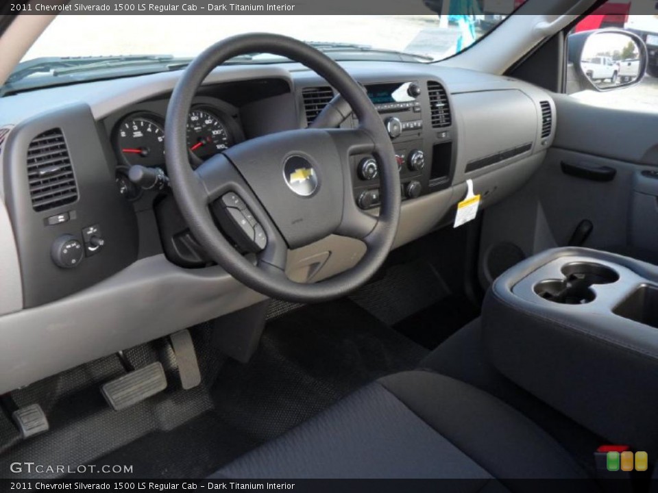 Dark Titanium Interior Dashboard for the 2011 Chevrolet Silverado 1500 LS Regular Cab #38135998