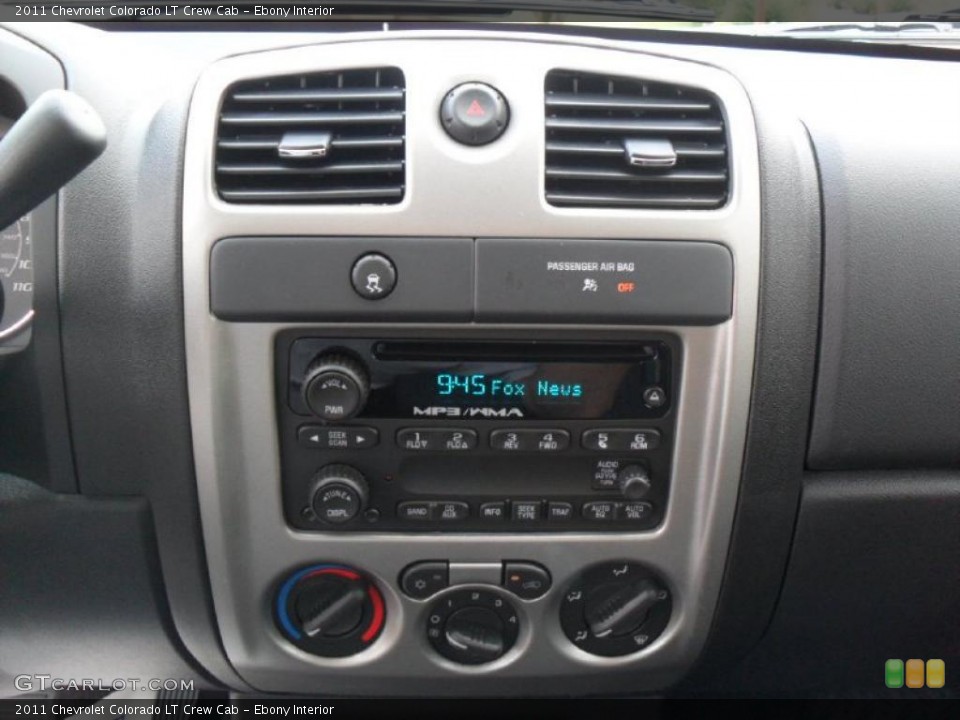 Ebony Interior Controls for the 2011 Chevrolet Colorado LT Crew Cab #38136202