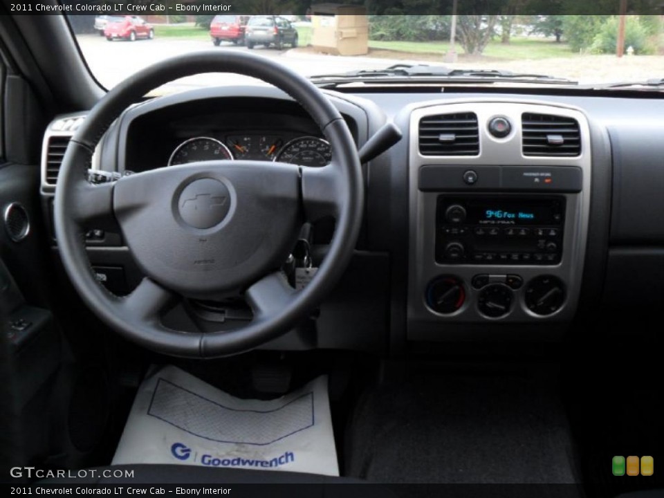 Ebony Interior Dashboard for the 2011 Chevrolet Colorado LT Crew Cab #38136242