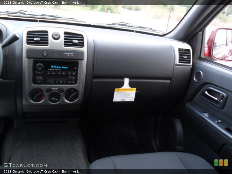 Ebony Interior Dashboard for the 2011 Chevrolet Colorado LT Crew Cab #38136266