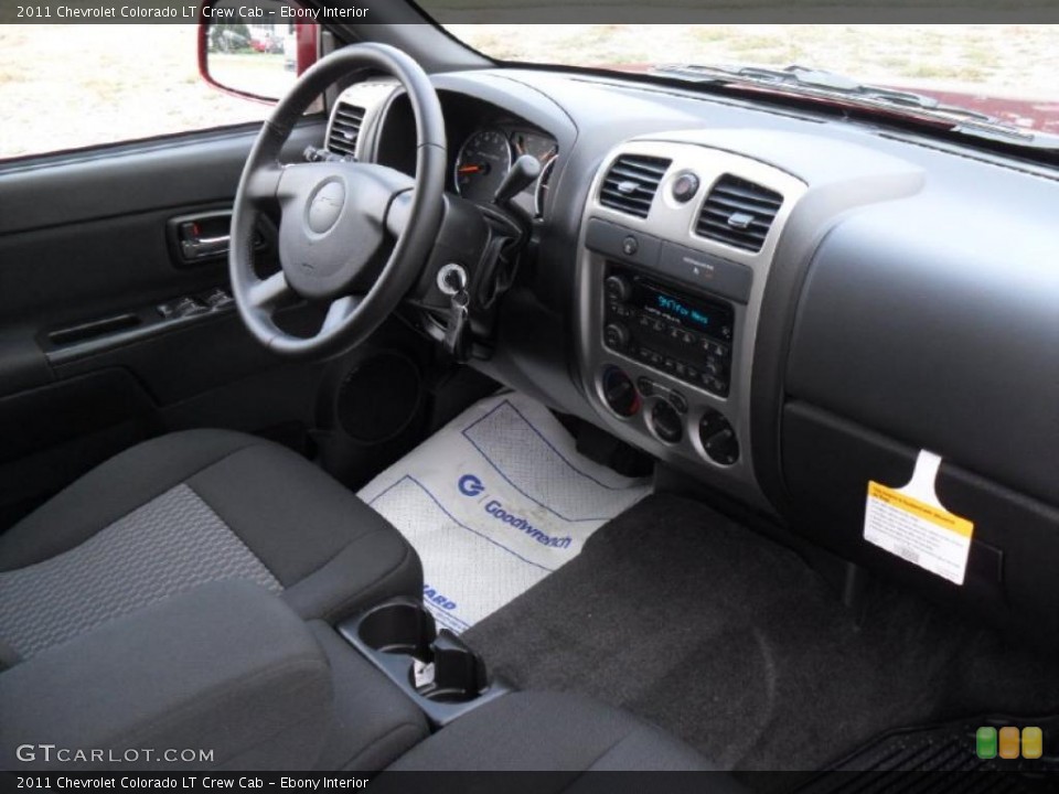 Ebony Interior Dashboard for the 2011 Chevrolet Colorado LT Crew Cab #38136362