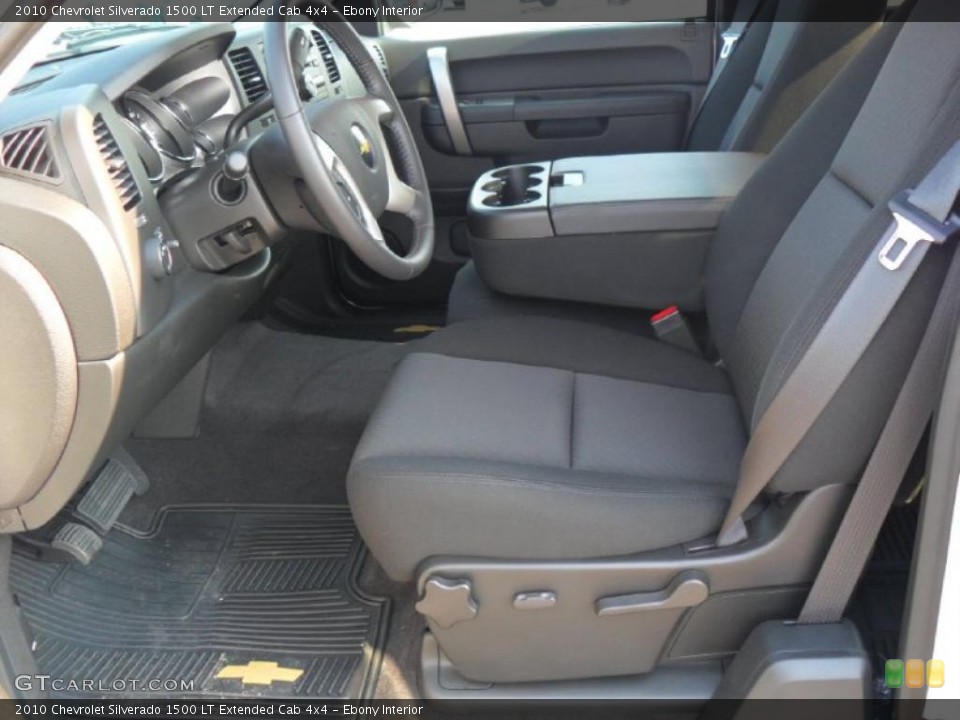 Ebony Interior Photo for the 2010 Chevrolet Silverado 1500 LT Extended Cab 4x4 #38136958
