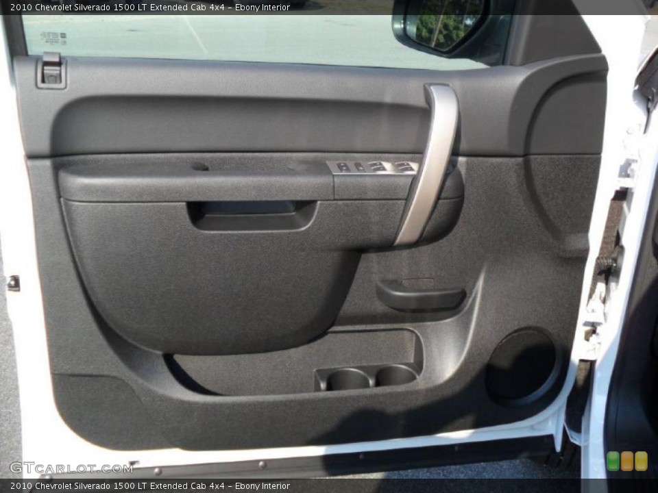 Ebony Interior Photo for the 2010 Chevrolet Silverado 1500 LT Extended Cab 4x4 #38136986