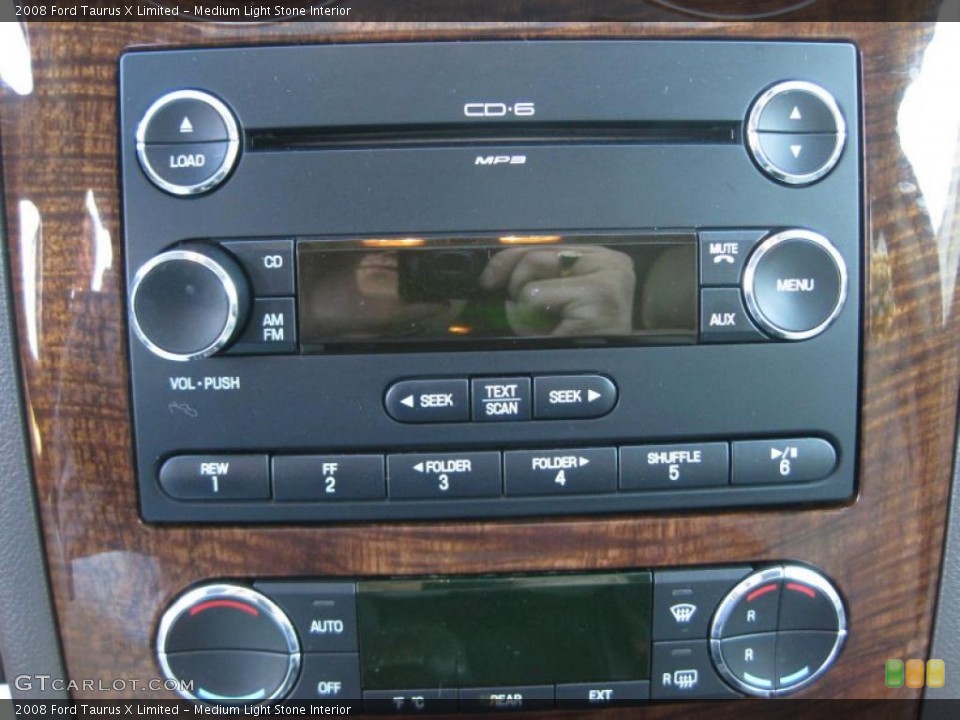 Medium Light Stone Interior Controls for the 2008 Ford Taurus X Limited #38137226