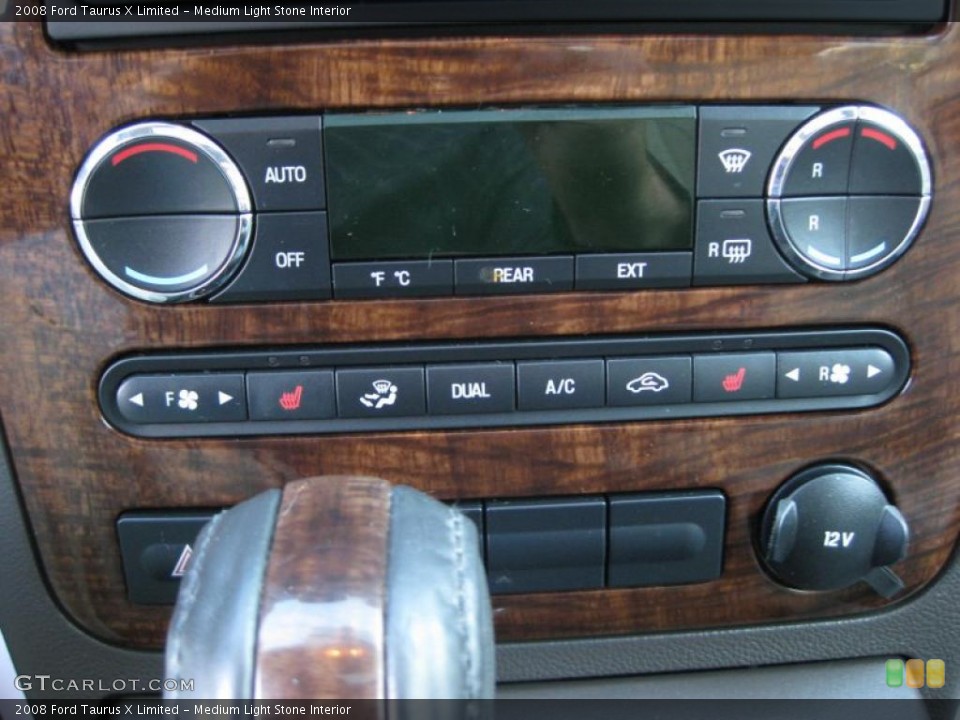 Medium Light Stone Interior Controls for the 2008 Ford Taurus X Limited #38137234