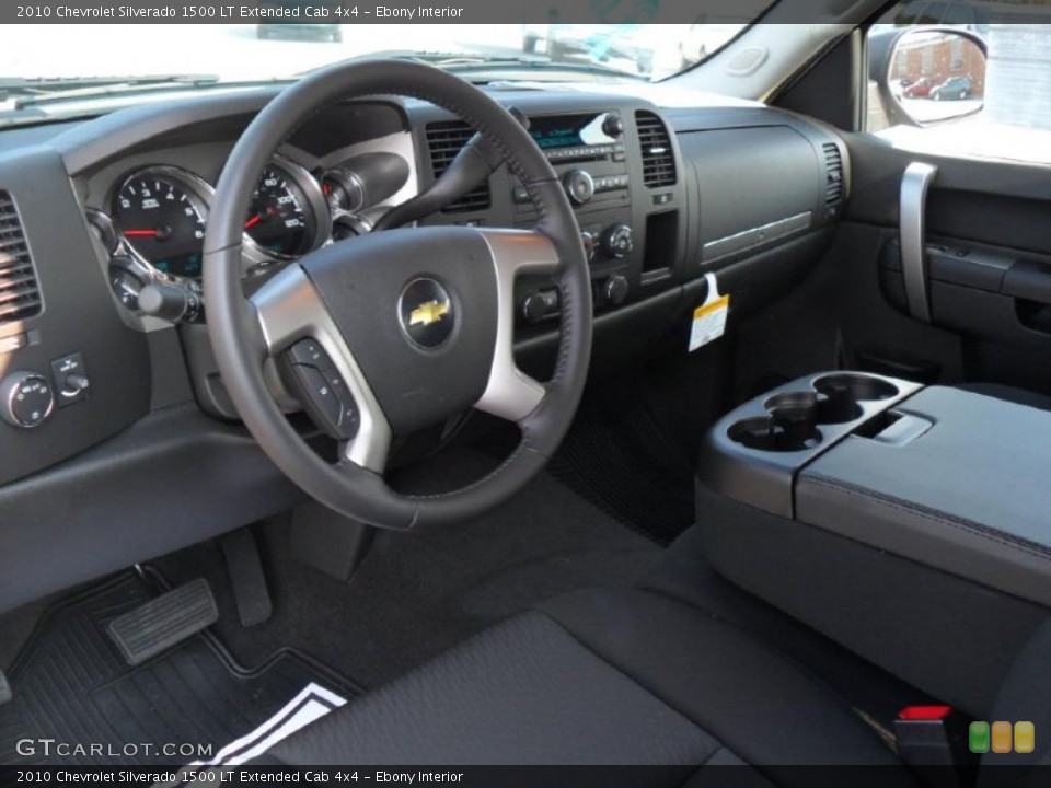 Ebony Interior Dashboard for the 2010 Chevrolet Silverado 1500 LT Extended Cab 4x4 #38137238