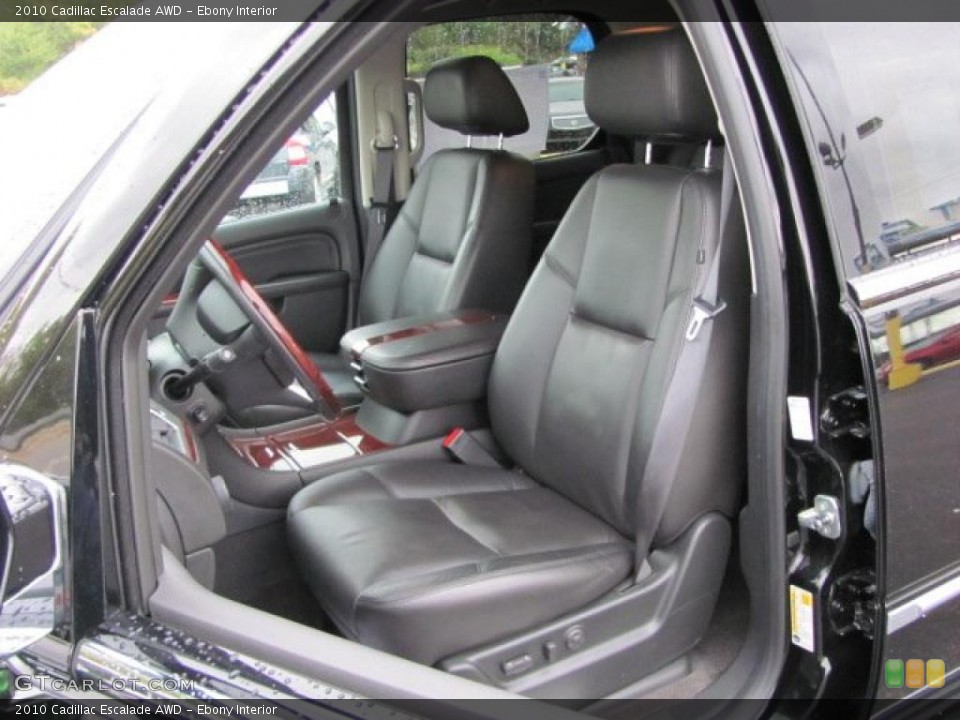 Ebony Interior Photo for the 2010 Cadillac Escalade AWD #38138086